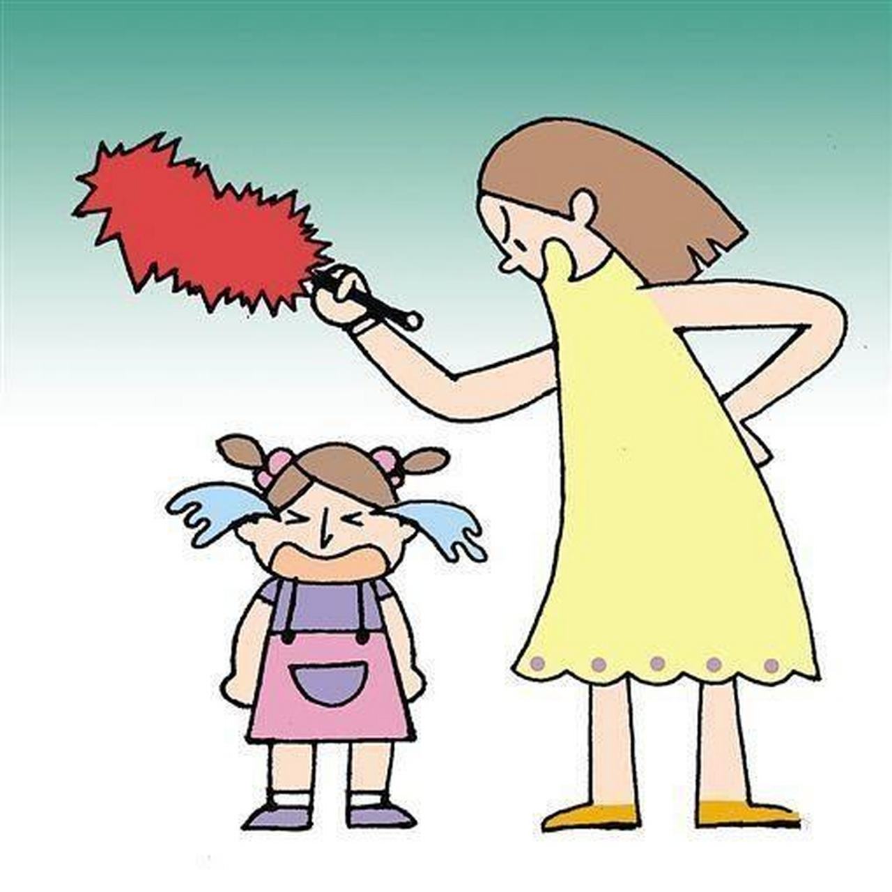 弟弟唯一的一次挨打是因为他逃学,父亲也是象征性的打了俩下.