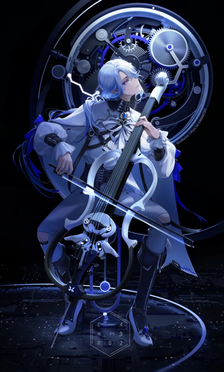 今日画师-callarin #插画# #壁纸