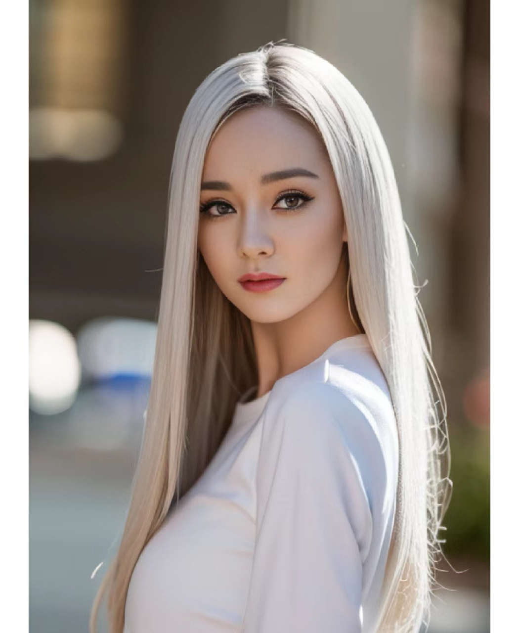 这个美女是由两个明星的脸合成的,你能看出来是谁和谁吗?