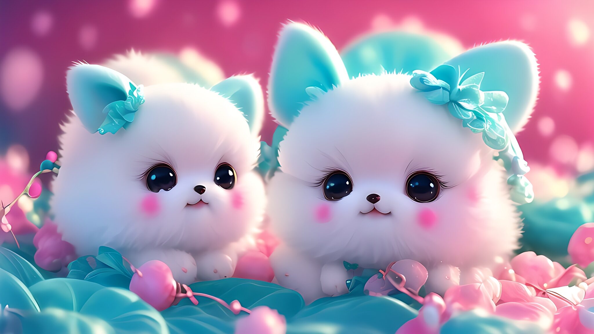 阳光下的小狸猫