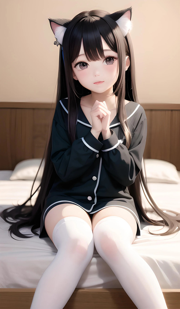 二次元小妲己,身穿睡衣丝袜,喜欢吗?#二次元# #ai绘画# #壁纸