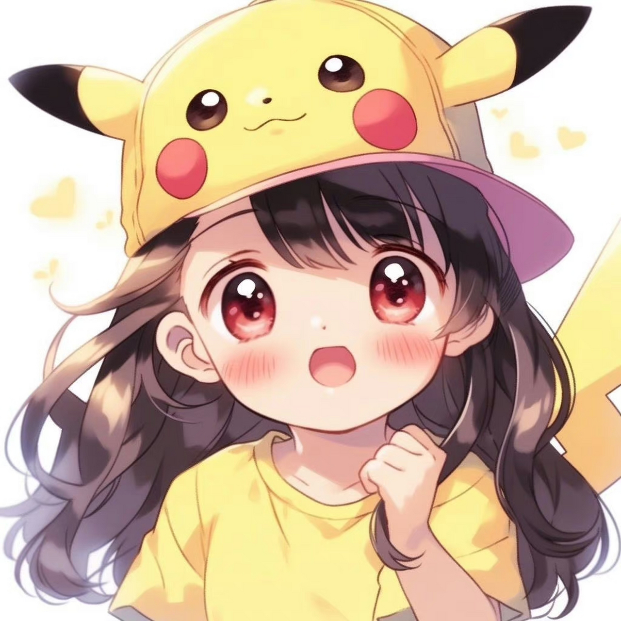 皮卡丘可爱女生头像!