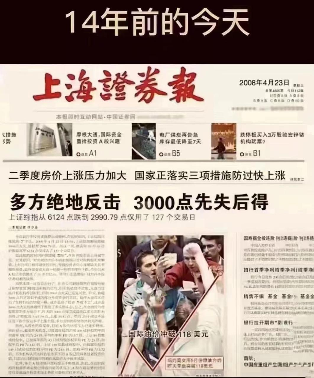 14年前的今天,股市還是3000點[大笑][汗] #搞笑# #股票