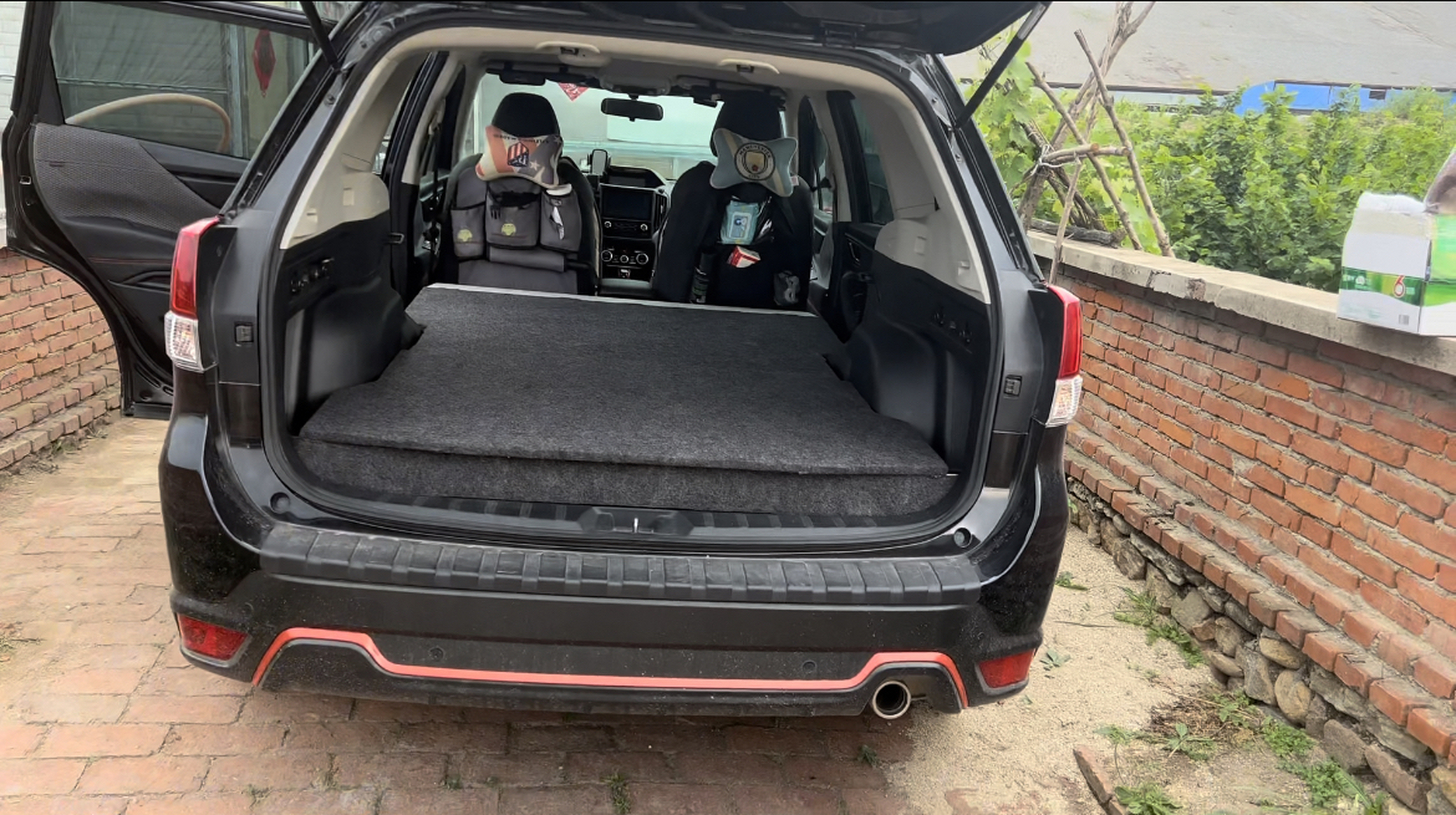 斯巴鲁森林人suv自改床车魔盒分享.秒变露营床车!