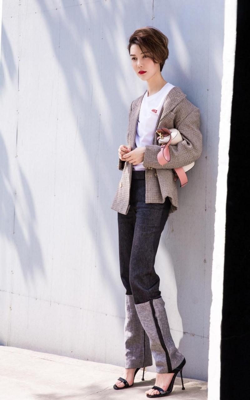 车晓  光脚丫高跟鞋合集   #车晓