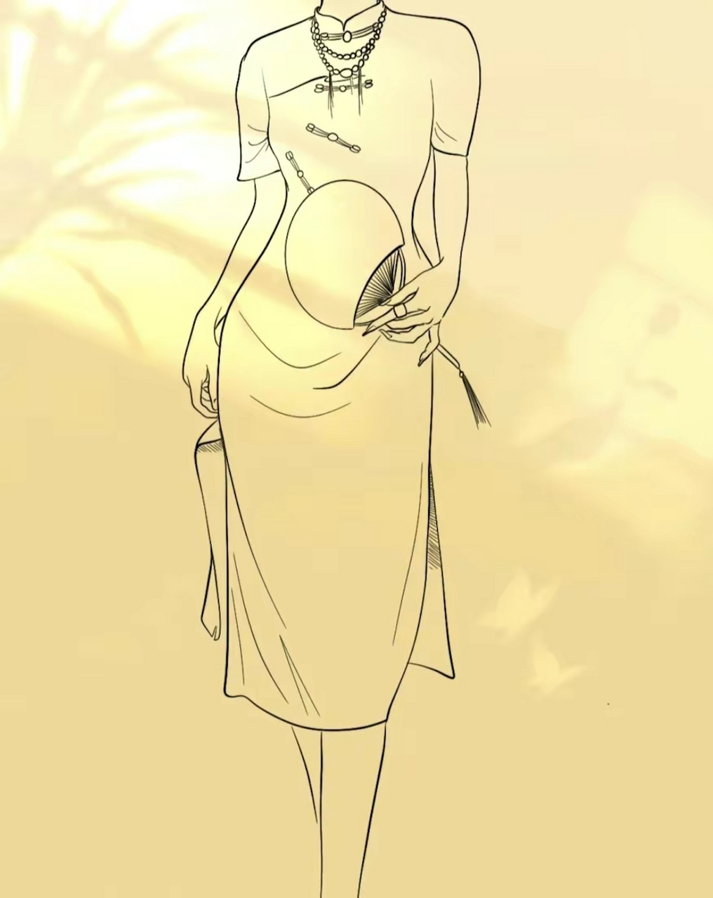 画出不一样的旗袍美人