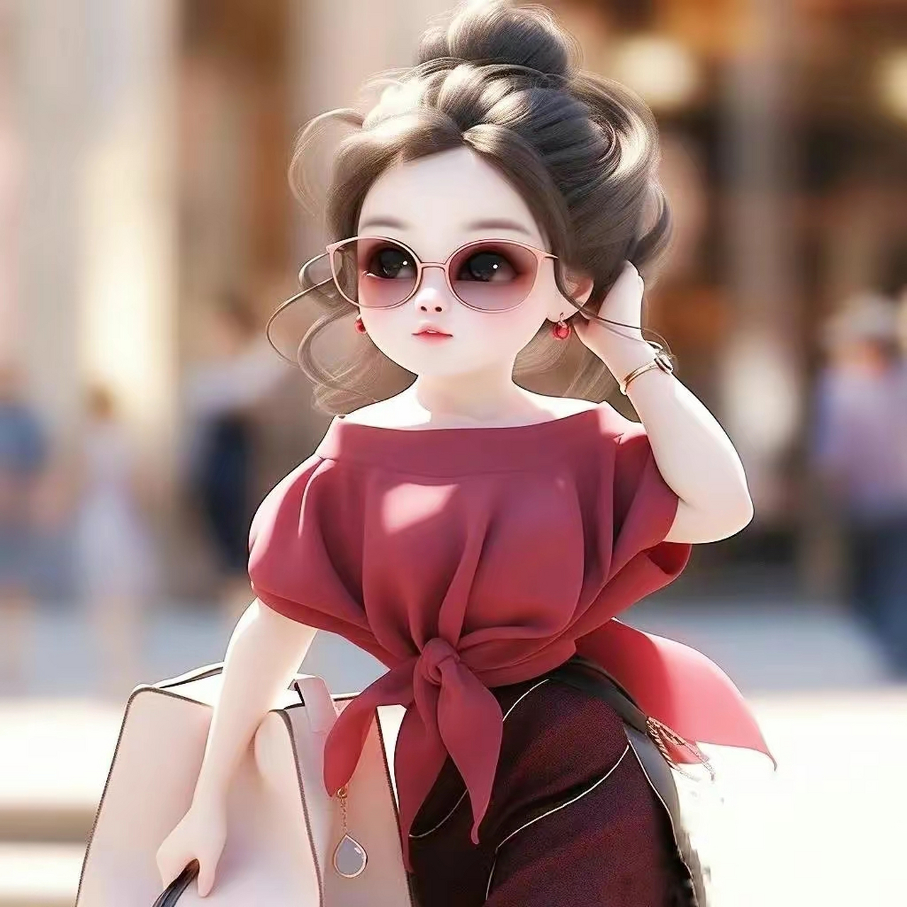 戴墨镜女人头像,要么变美丽,要么变有钱 #九月动态激励计划