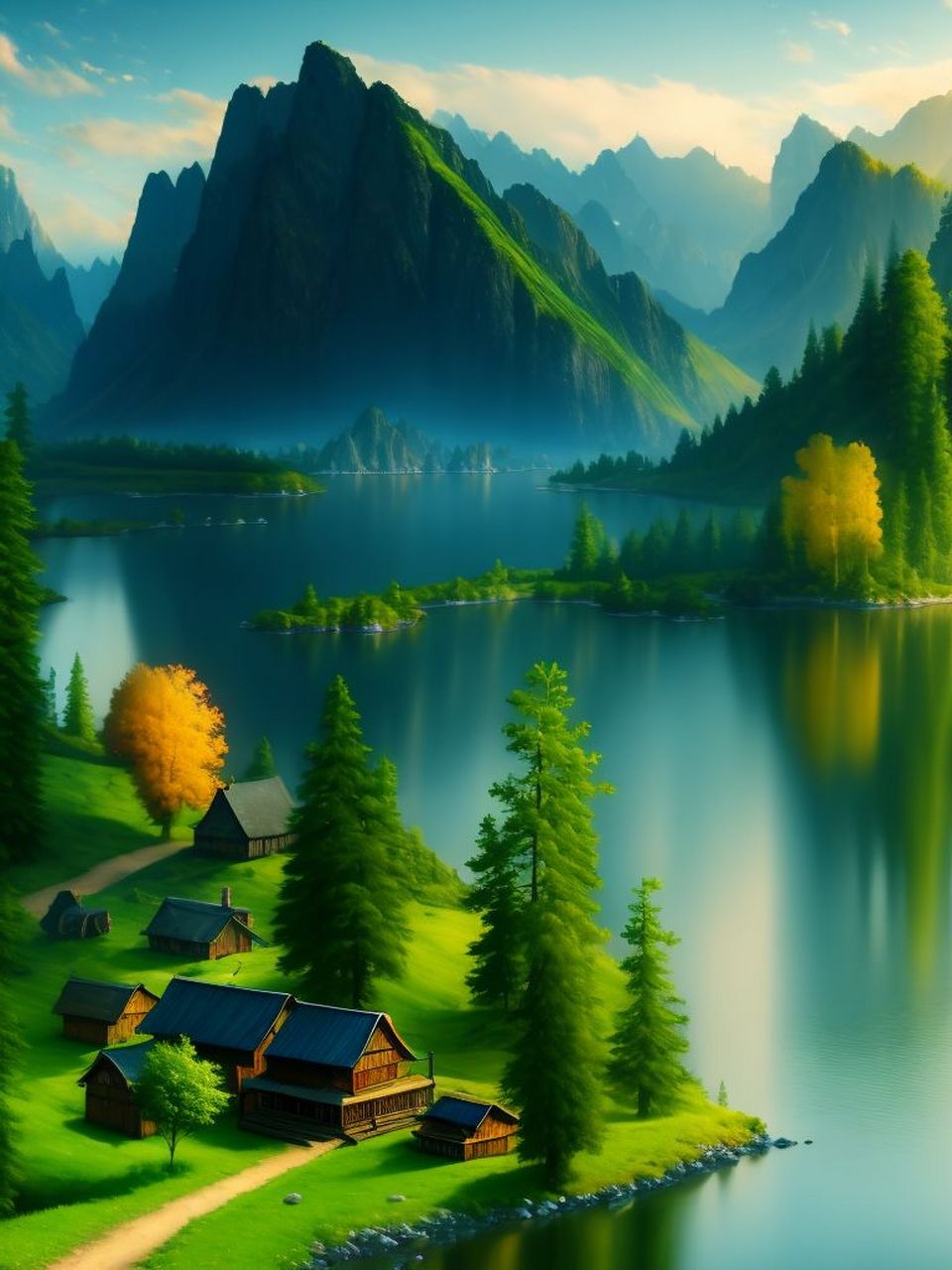 青山碧水间,生活是雅诗浅吟,四时如画,莫负好时光.#素材