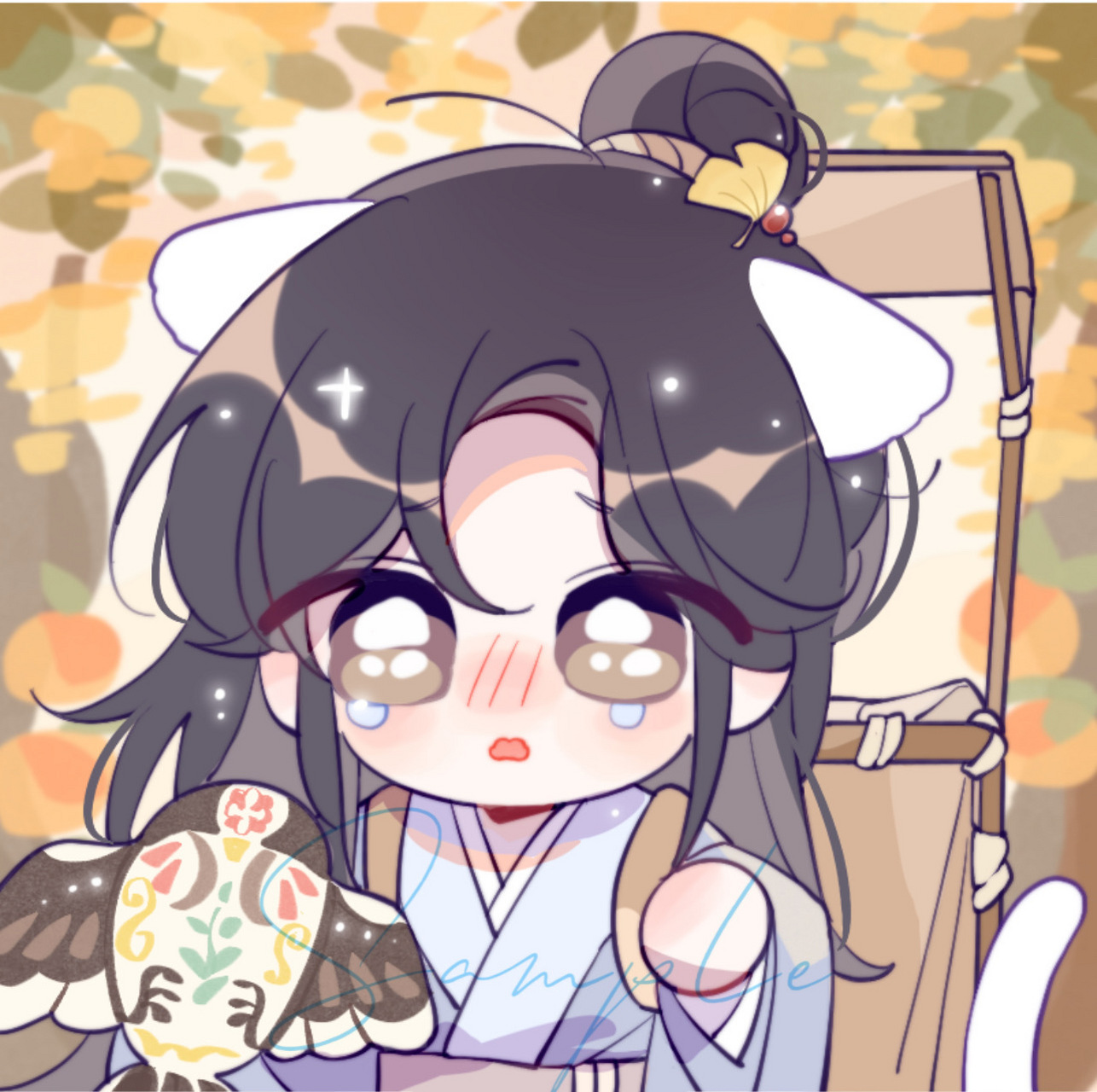 二哈和他的白猫师尊# 谁能拒绝q版修晚宁[打call] wb:咩有失绵