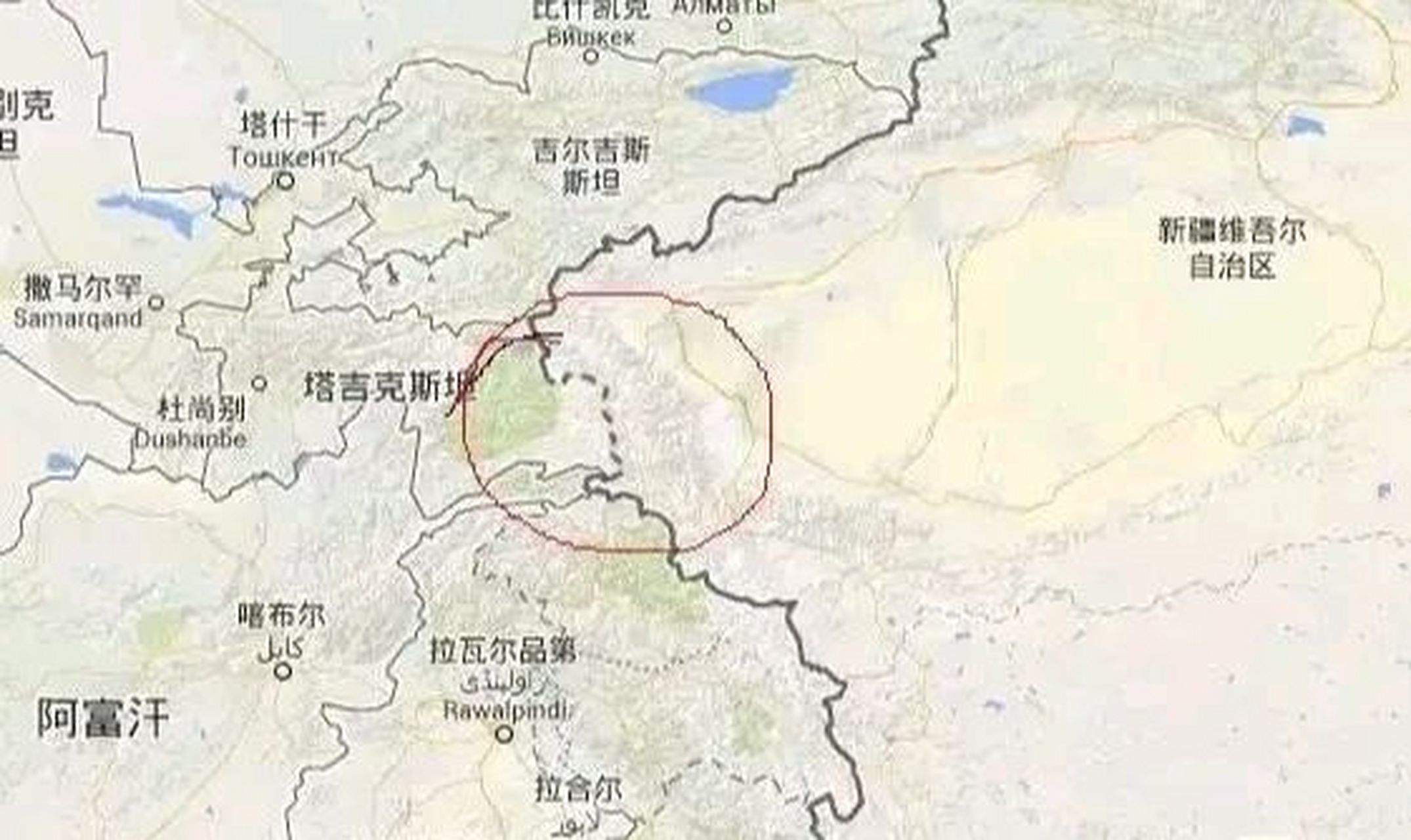 很多朋友在地图上无意中发现中塔边界线有一段是虚线,特别好奇,这是