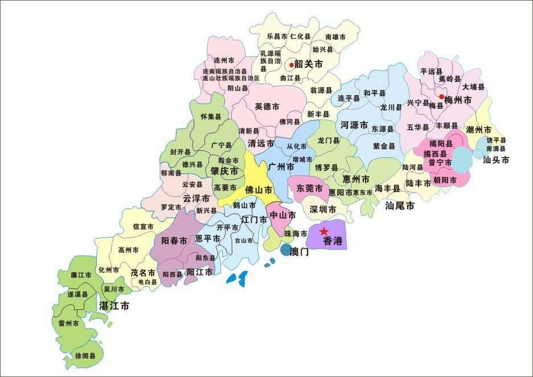 广东# 广东省下辖21个地级市,是全国地级市最多的省.