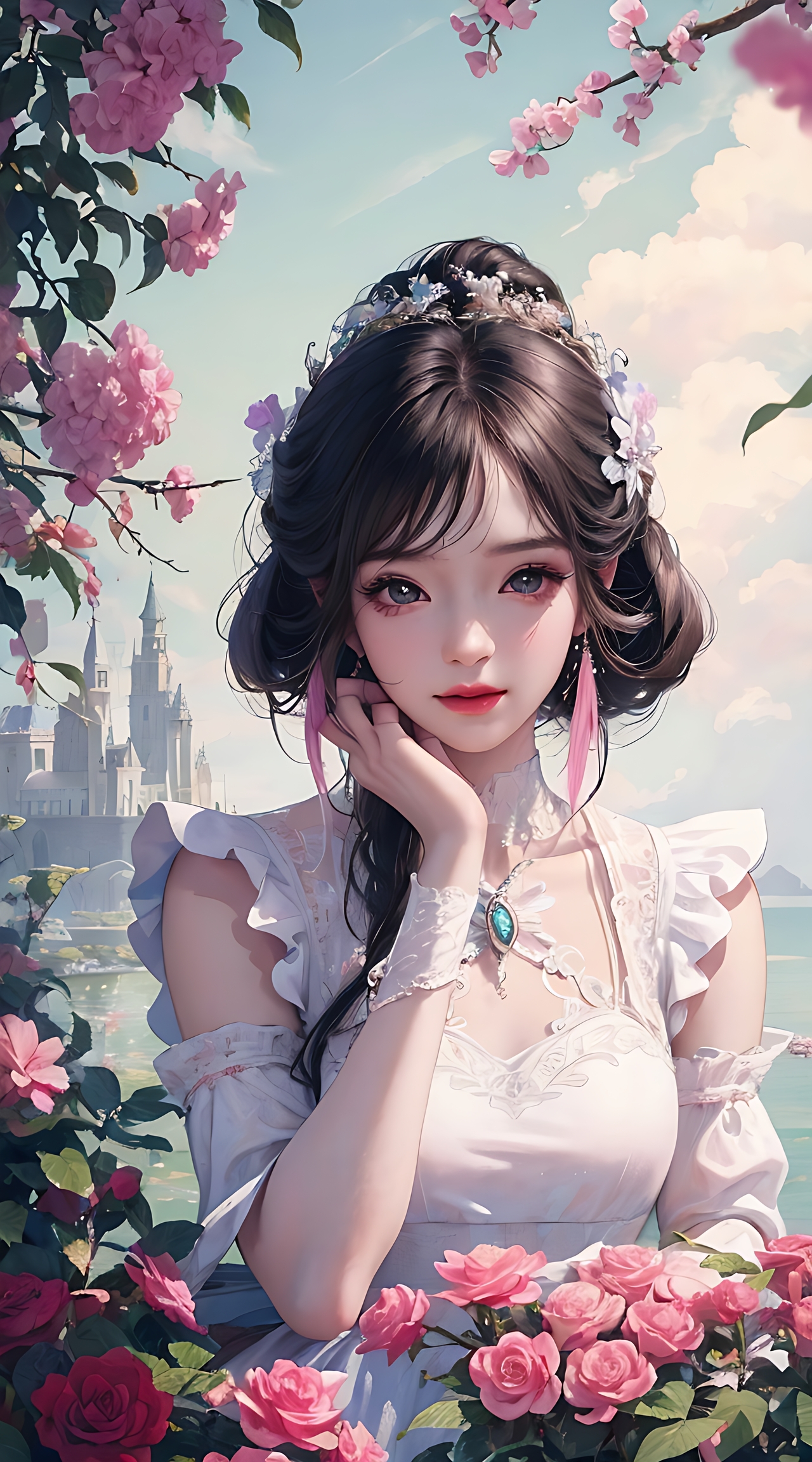 ai生成的可爱二次元美少女