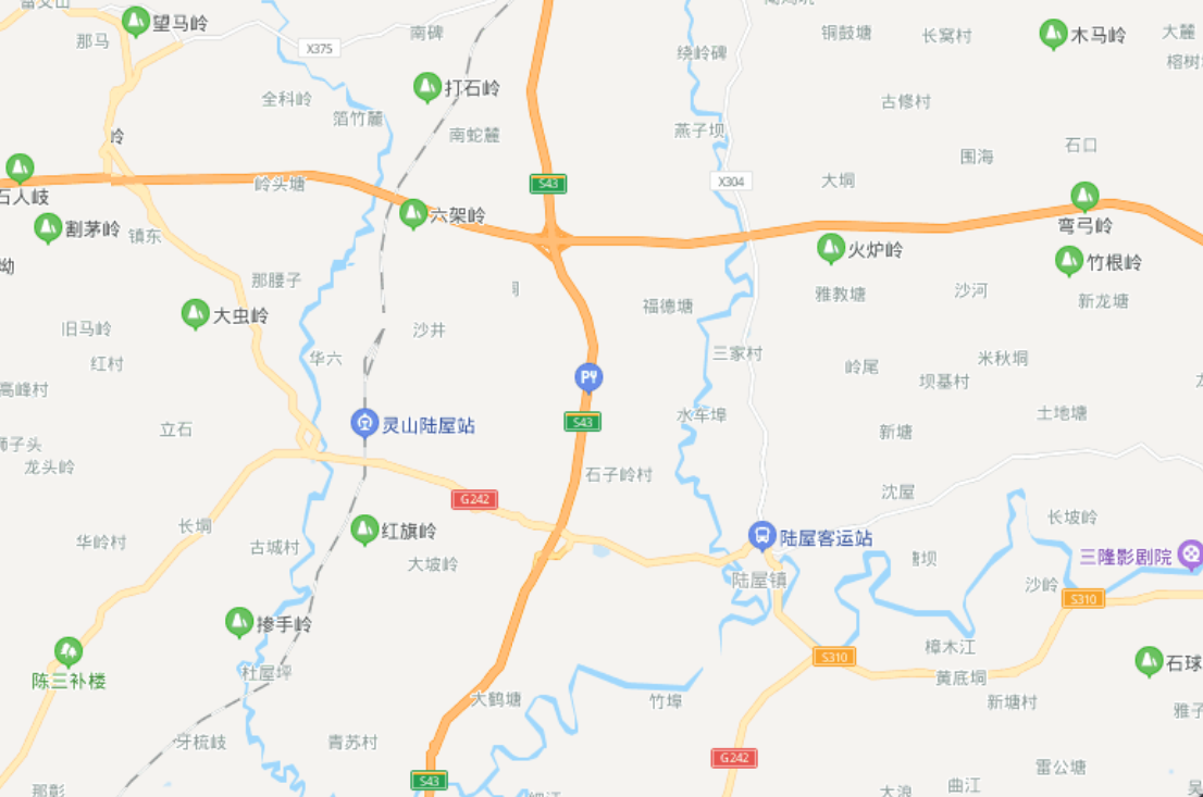 广西灵山的一个镇,两条高速在此交汇,交通比县城还好