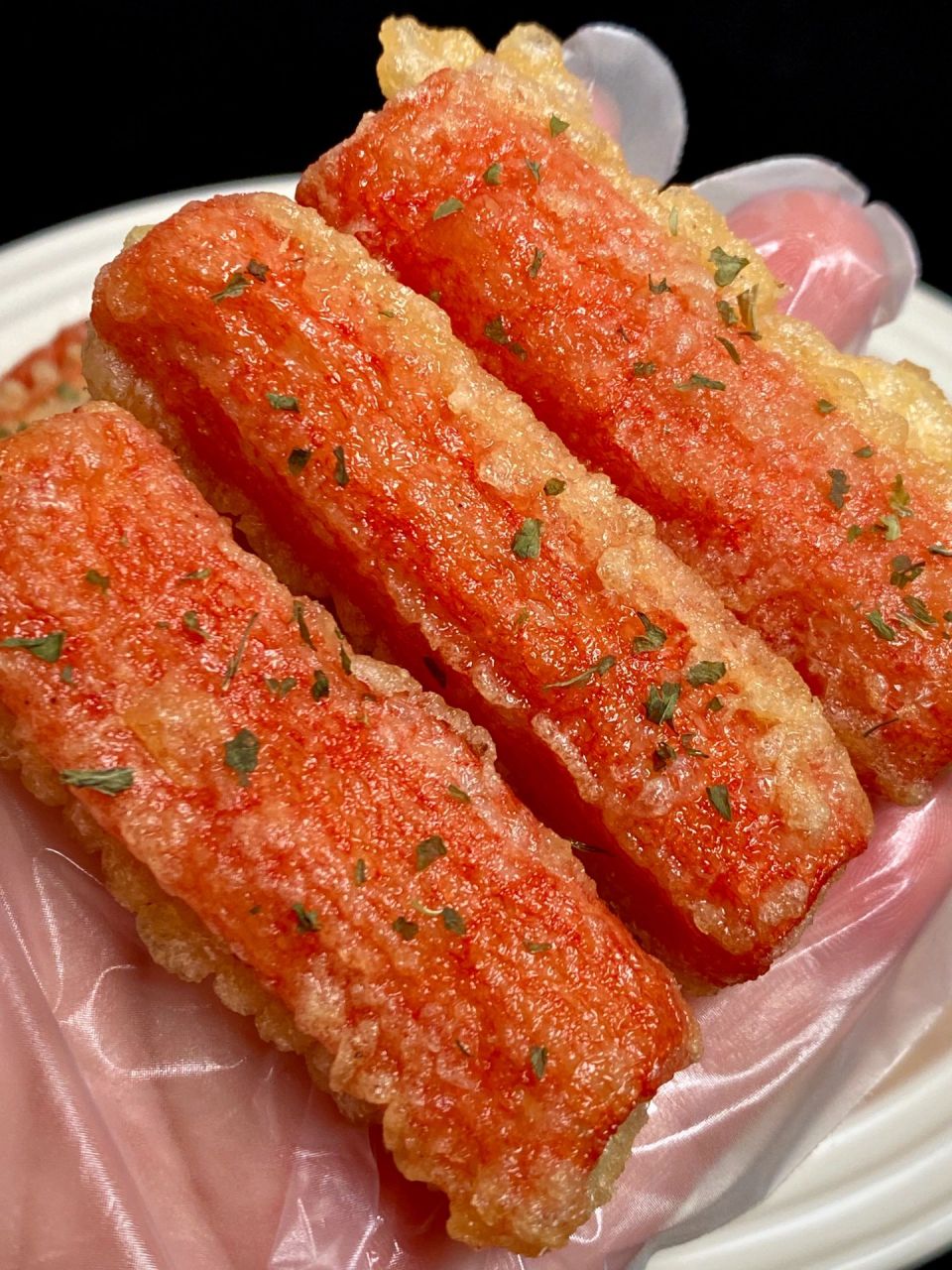 再发一遍,我妈做的香炸蟹柳棒真的可好吃啦,香迷糊了!