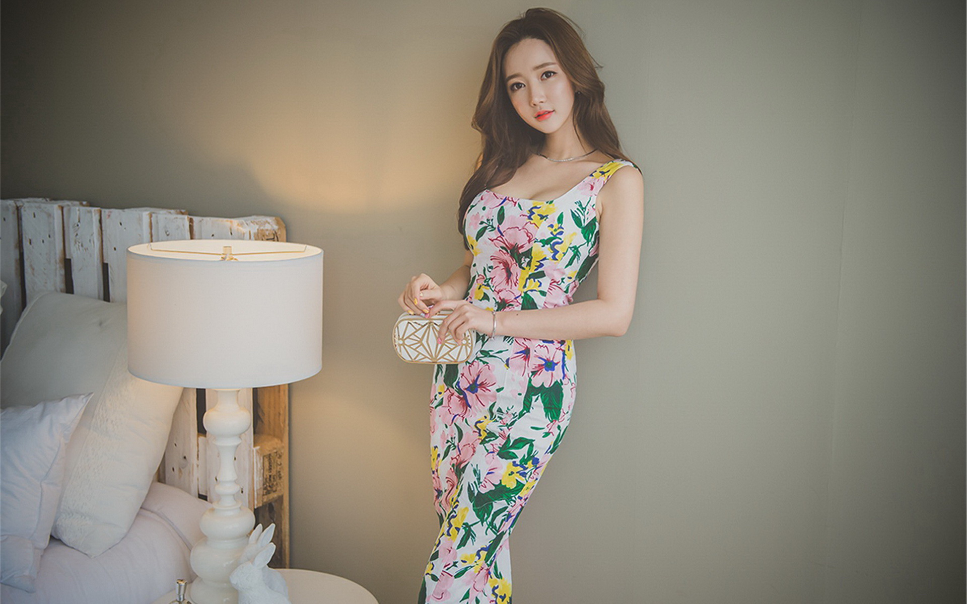 韩国美女模特李妍静