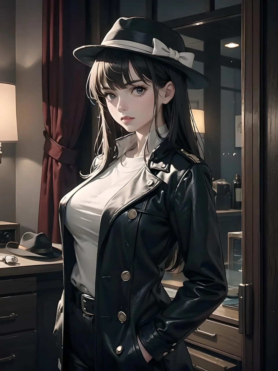 二次元侦探少女 ai画师:赵泽君次元#二次元美图# #我爱二次元# #二