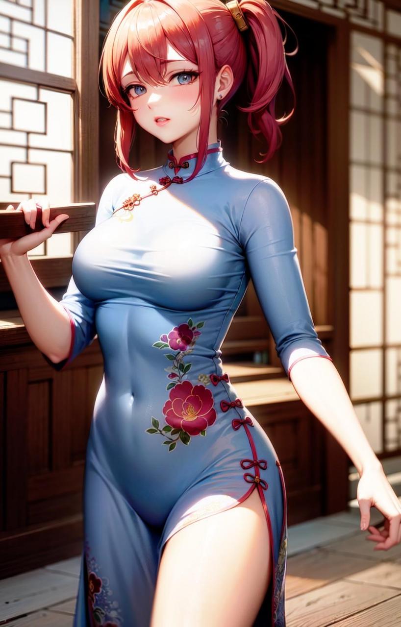 旗袍动漫美少女#动漫# #二次元美图