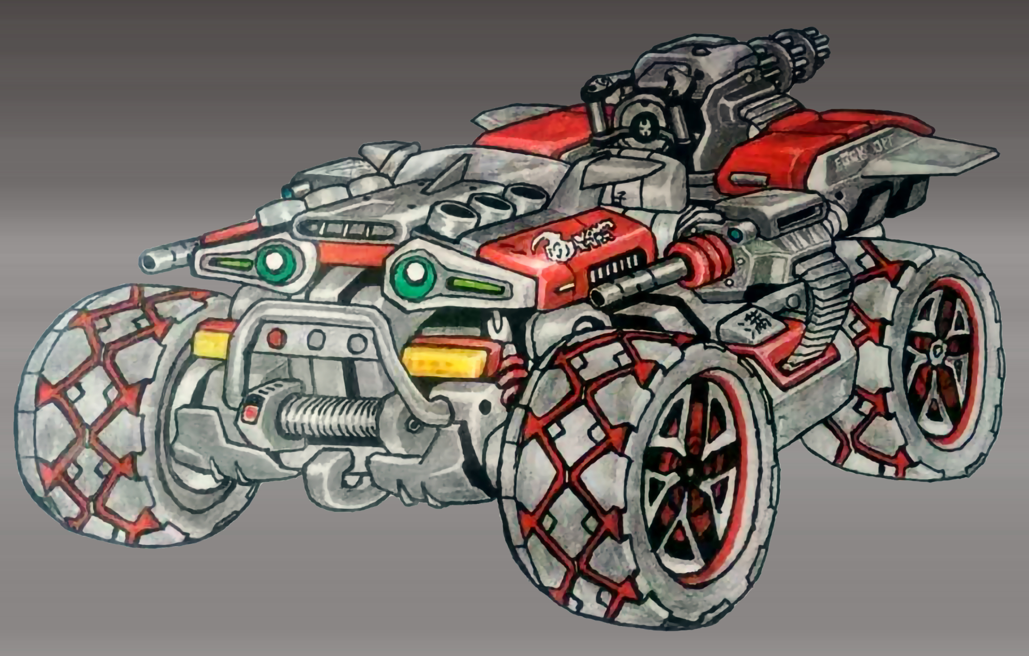 qq飞车十五年飞车老玩家亲自手绘经典赛车大q吧,雷诺和飞碟图片!