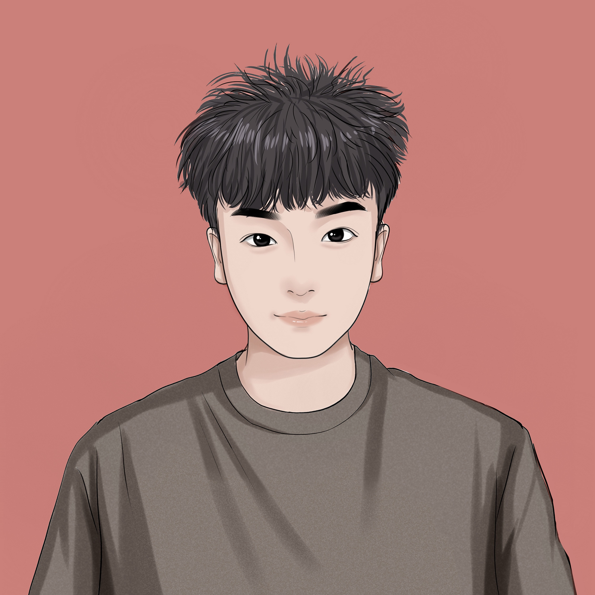 男生简约动漫头像