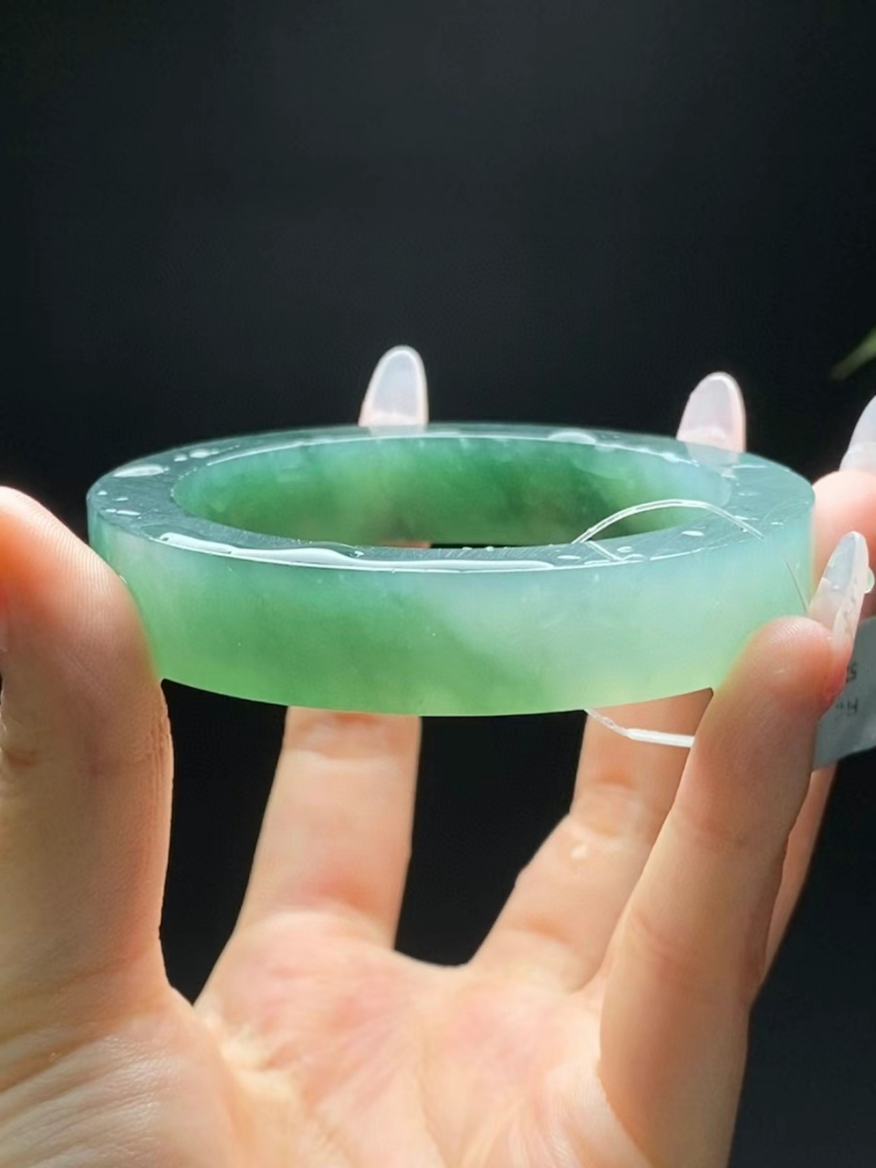 冰种湖水绿手镯