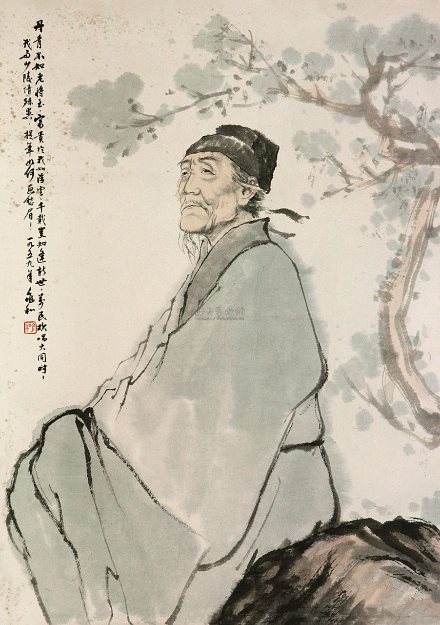 杜甫(712-770),字子美,自号少陵野老,世称"杜工