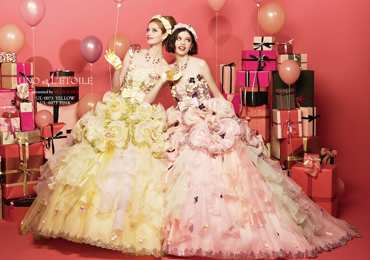 公主的梦境!这5个日本品牌的彩色花朵婚纱会让你忘记白色婚纱