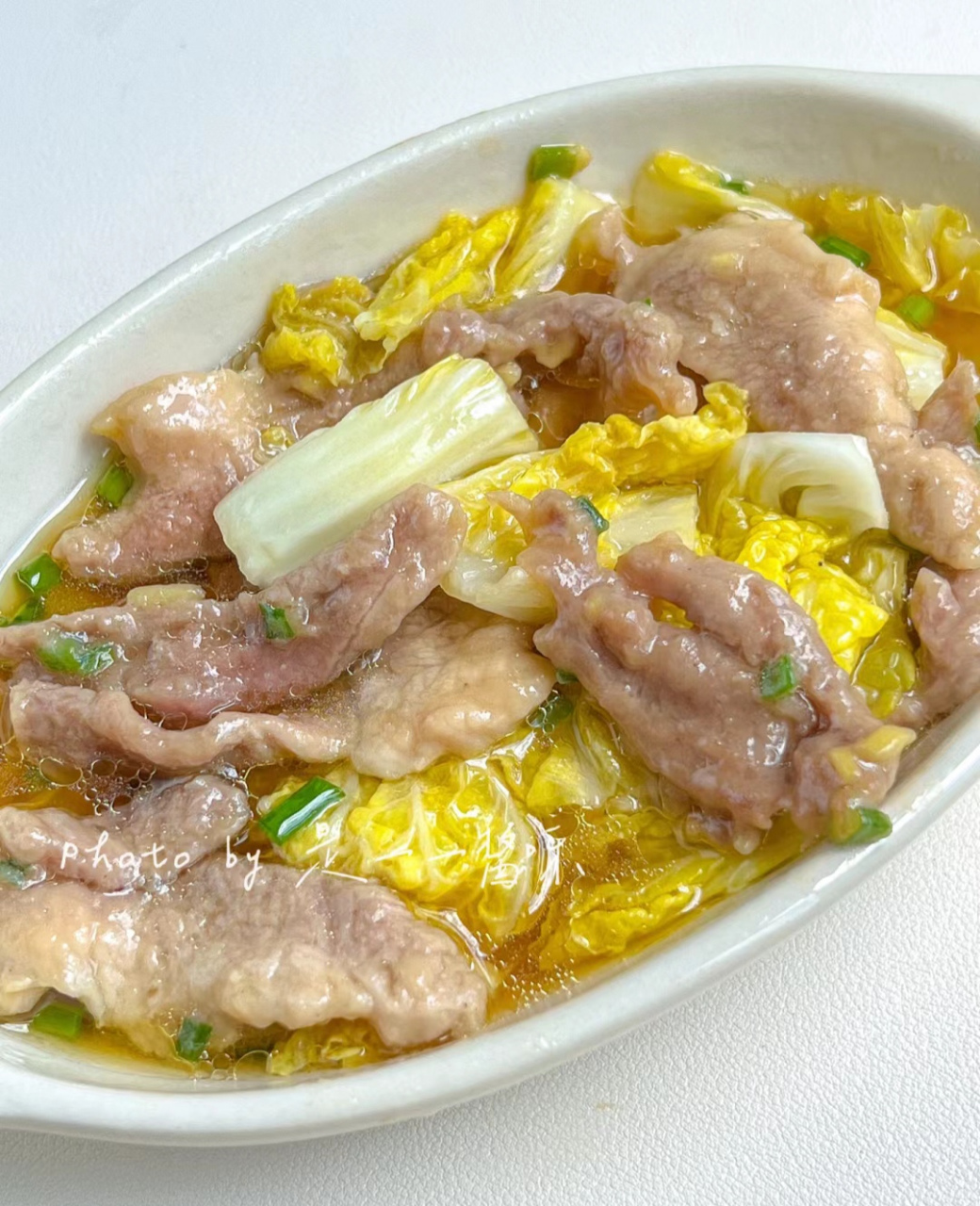 这个叫娃娃菜炒肉片