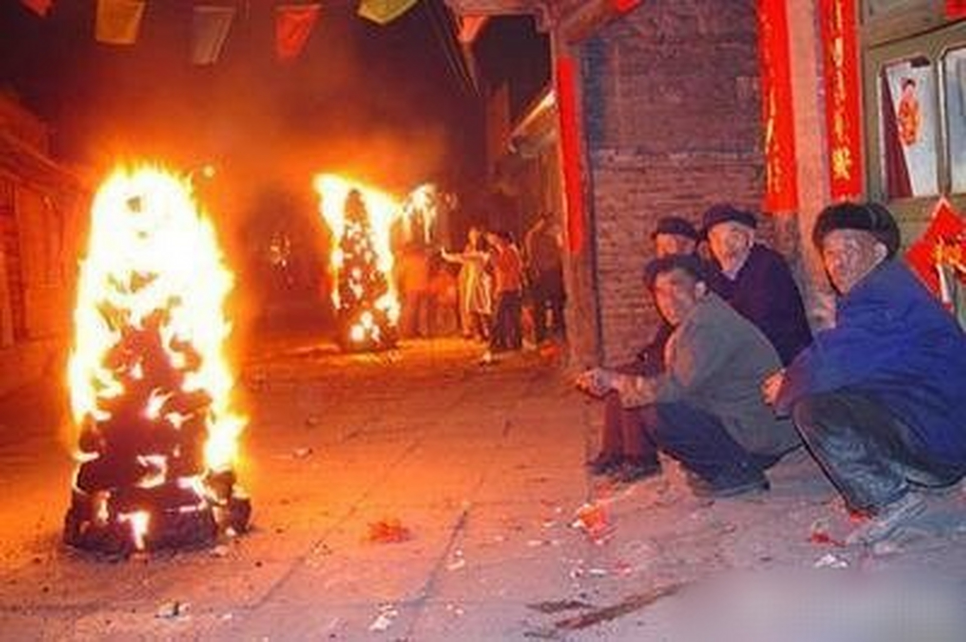 以山西为主的旺火习俗分布地图: 生旺火是中国北方地区的一种历史悠久