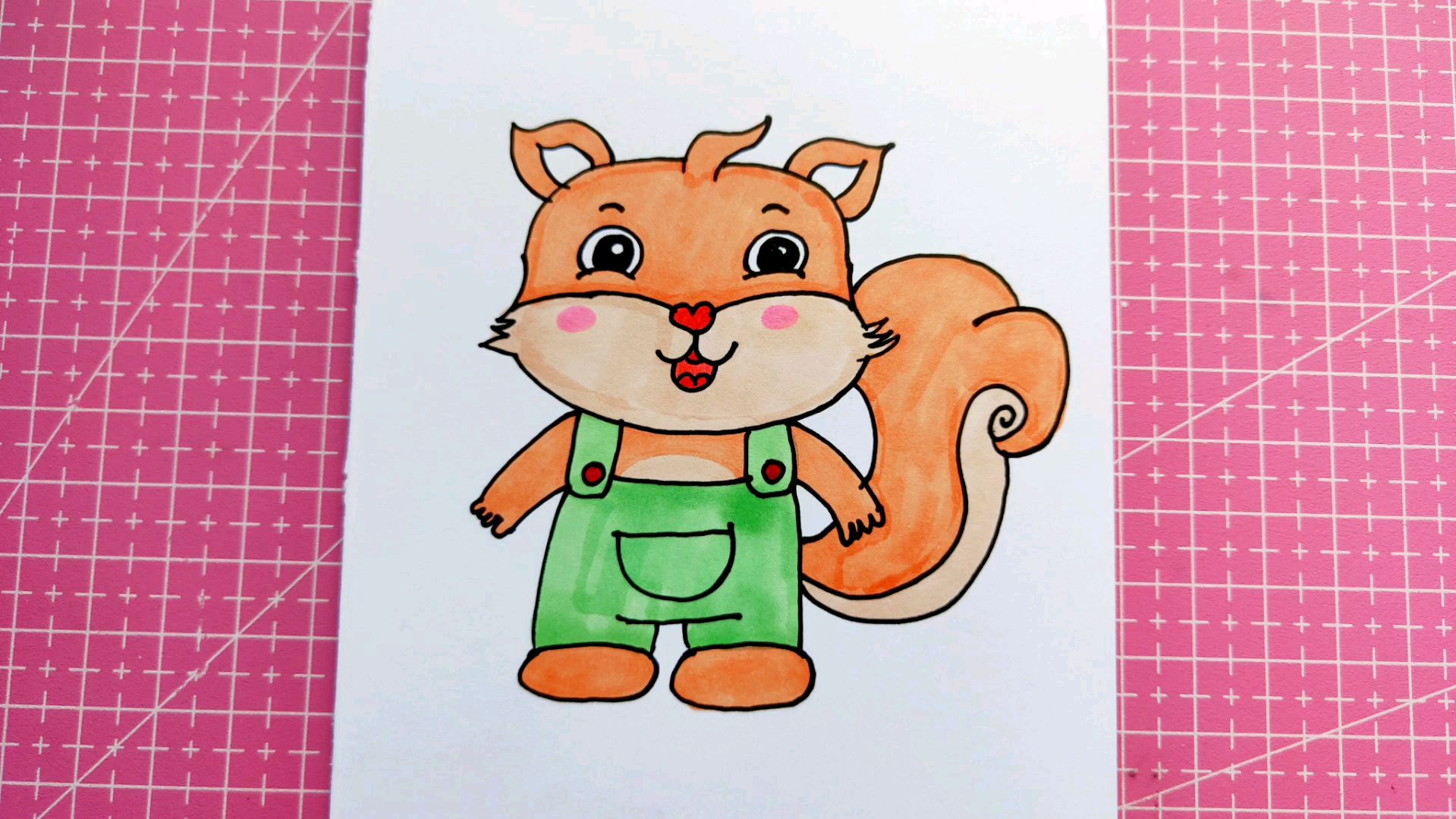 小松鼠简笔画怎么画?