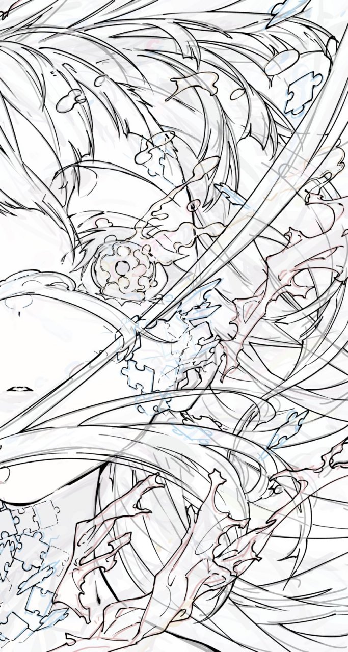 mika pikazo涂鸦稿 #p站动漫画师与画作# #插画