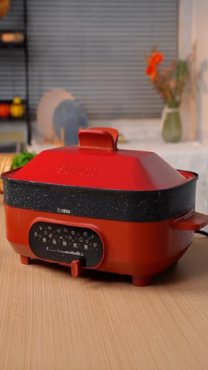 苏泊尔 supor多用途锅电烧烤锅电火锅电炒锅家用电蒸锅烤肉锅煎烤机