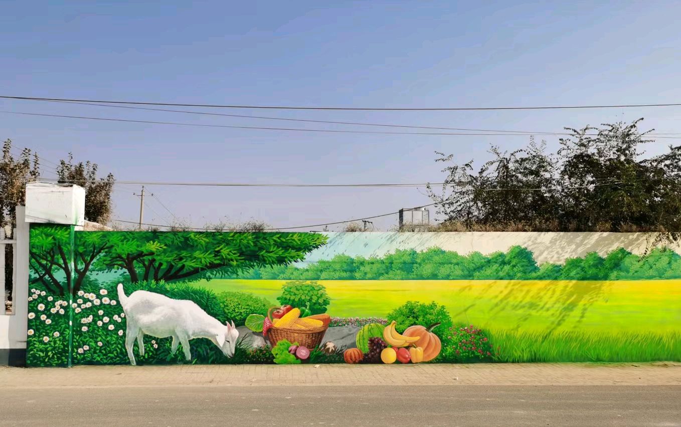 云南墙体彩绘绘制3d文化墙墙绘以文旅融合赋能乡村振兴
