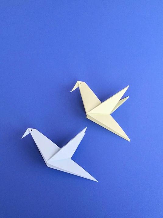 折纸蜂鸟的折法 漂亮又可爱的小鸟