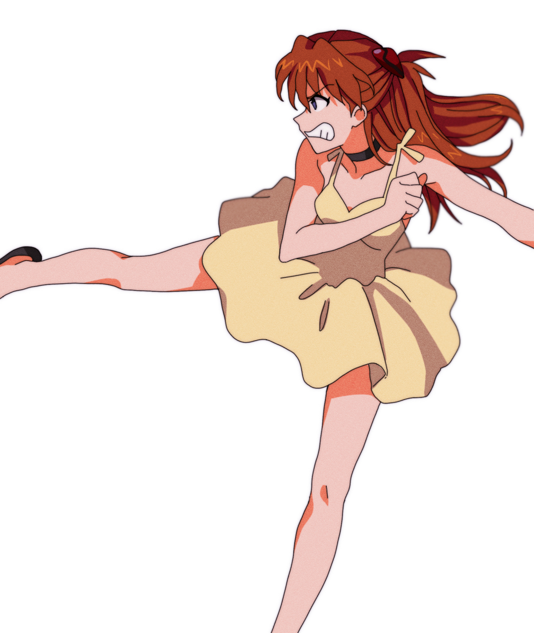 香香的飞脚00  画师:にゃん #新世纪福音战士eva# #明日香# #同人