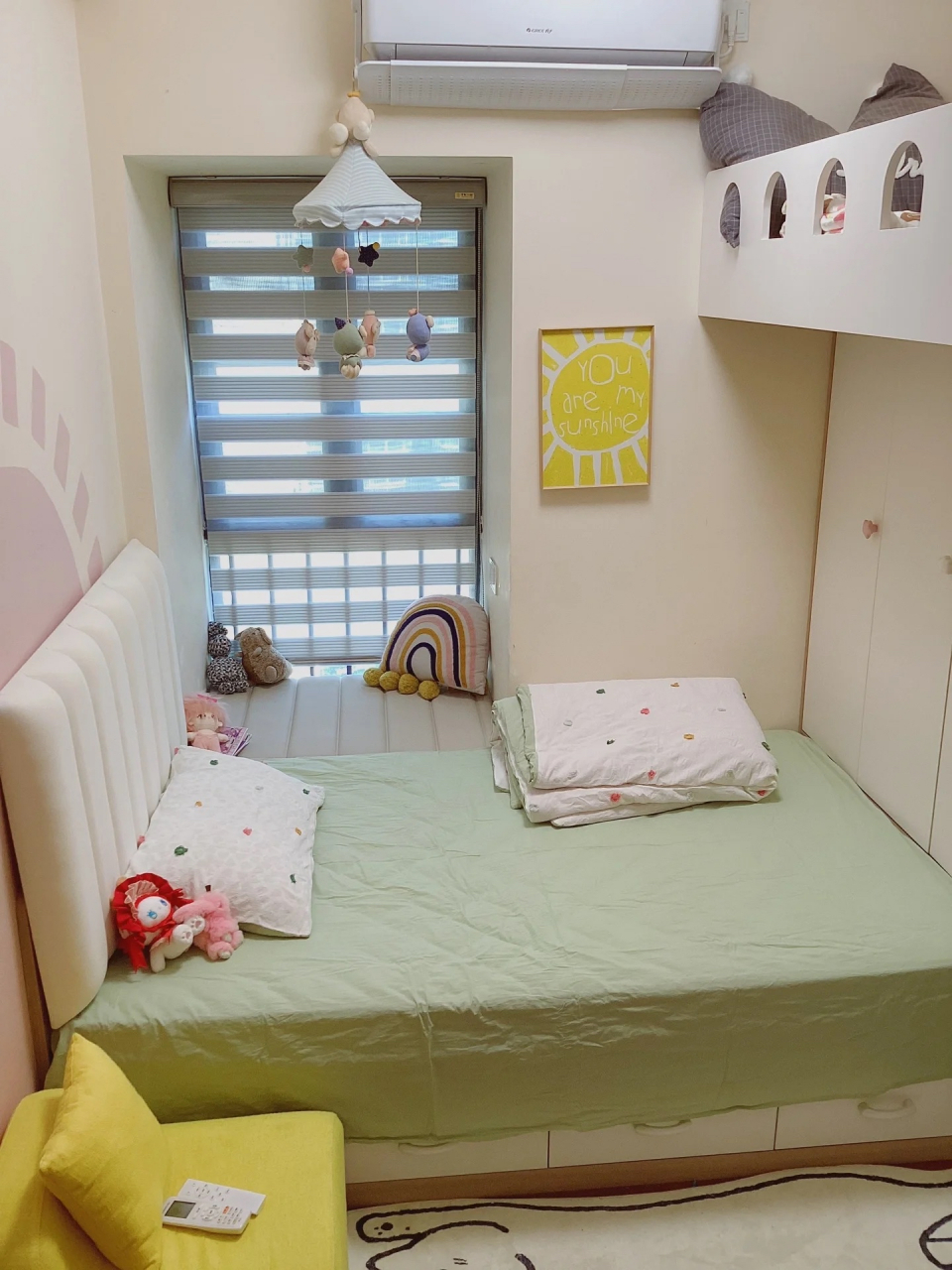 6平米小房间做成错落上下床,我后悔了?  不不不,一点儿也没后悔!