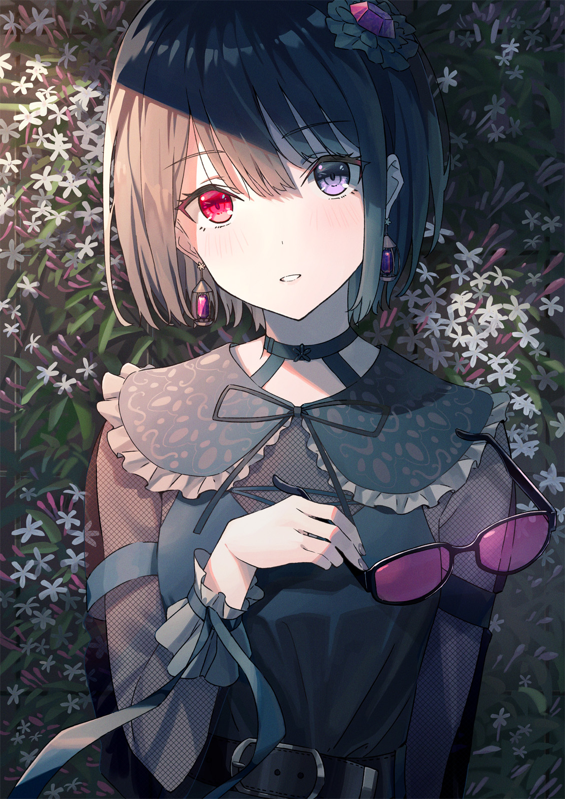 「哥特少女」黑色连衣裙