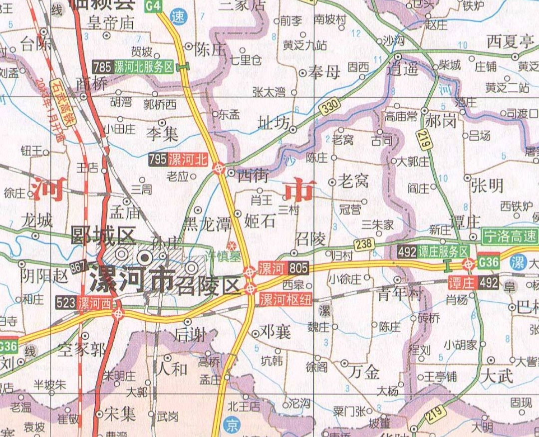 漯河市新一零七路线图图片