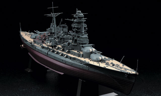 军模欣赏:长谷川 1/350 长门号战列舰 1941年型