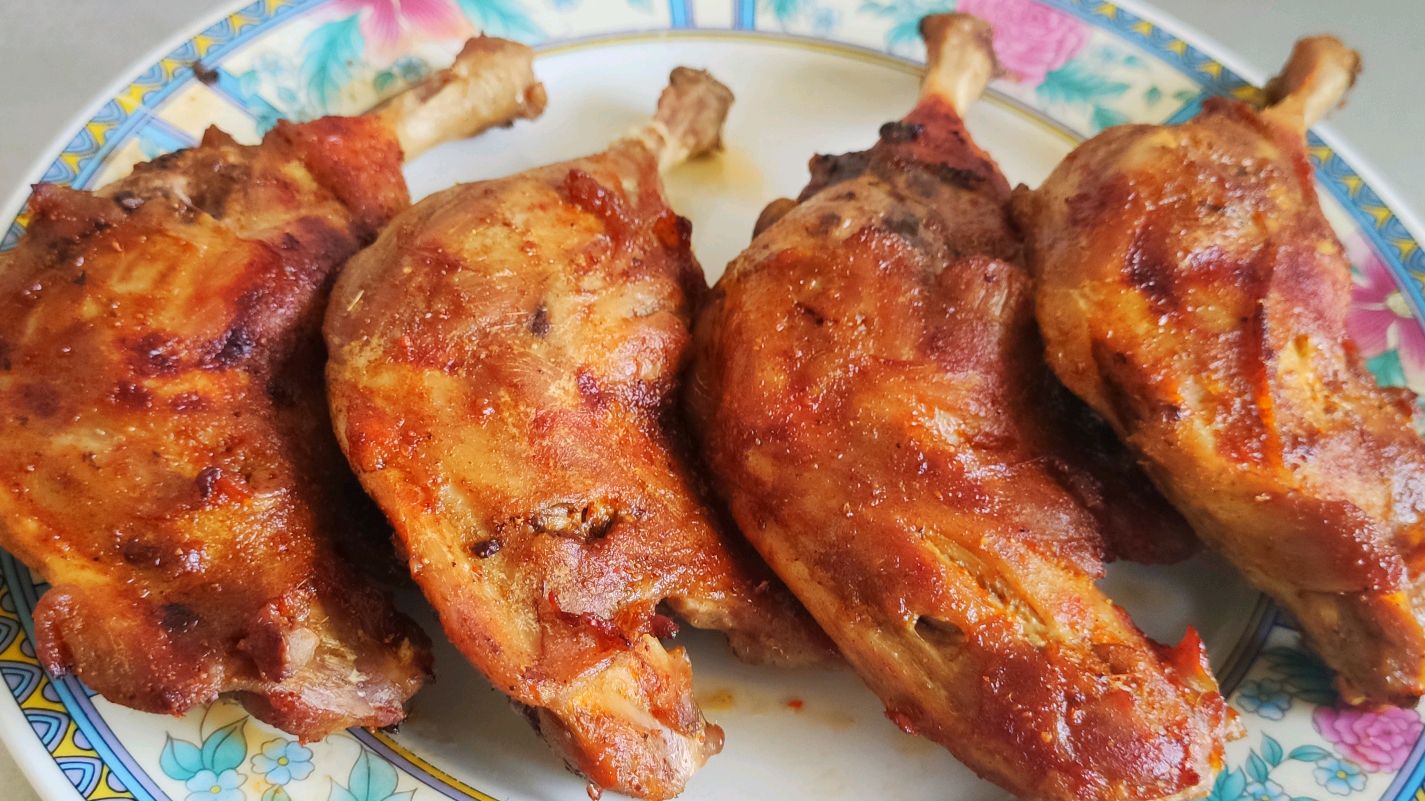 自己在家烤鸭腿,软烂香甜,味道鲜美,做法也简单