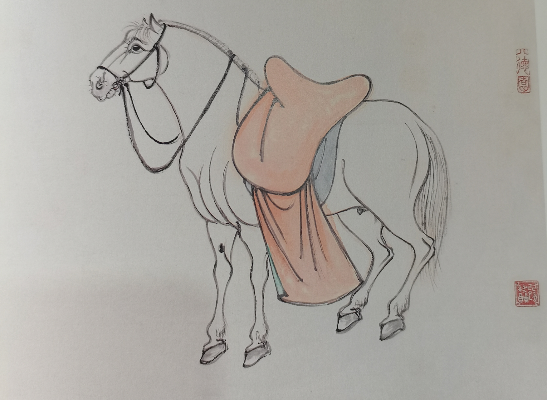 大家看看这马画的怎么样?张大千画的,可以打几分