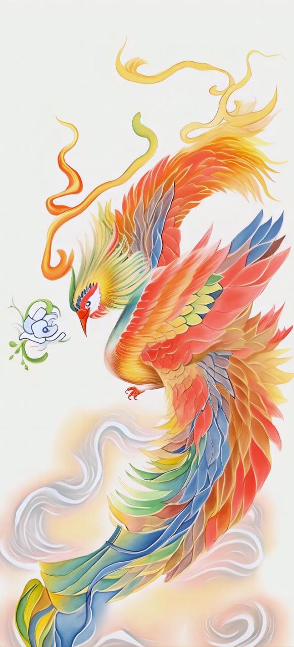 壁纸# #凤凰# 凤凰于飞