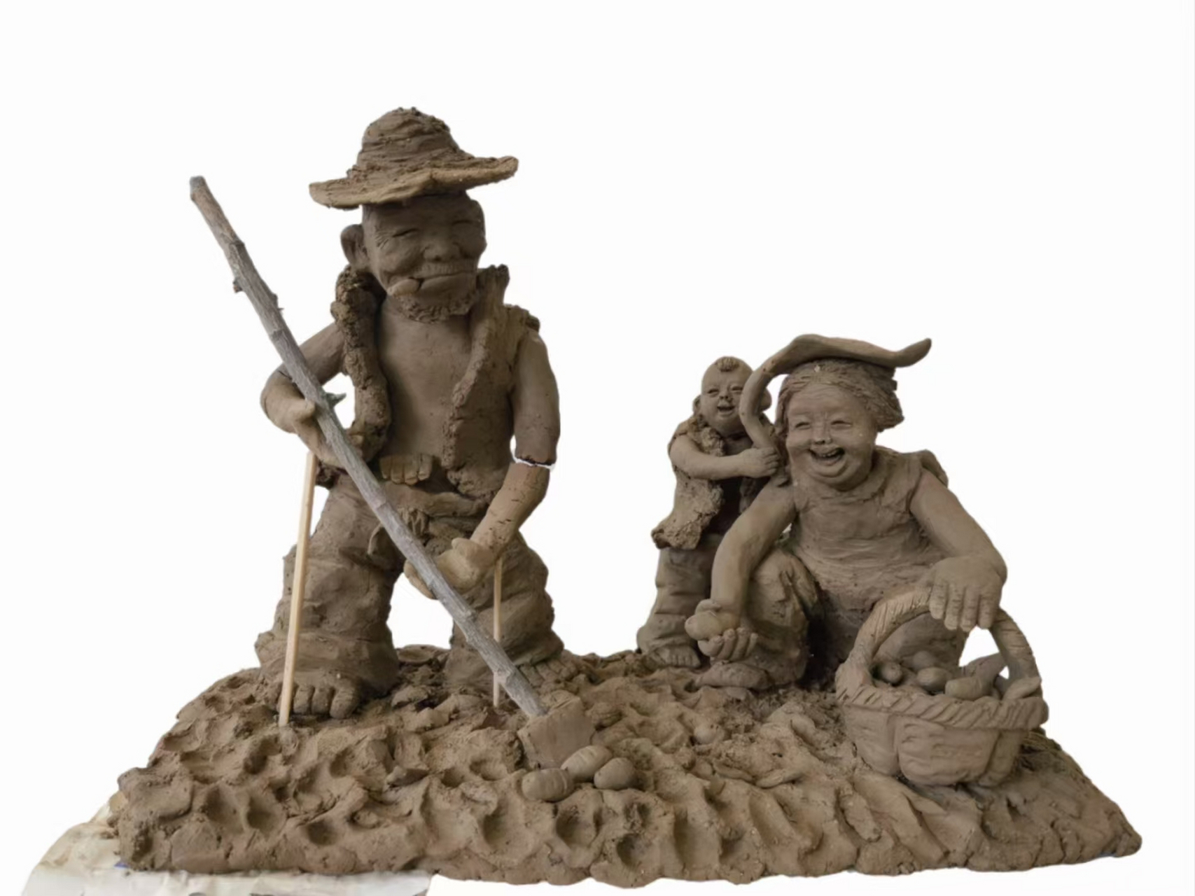 泥人张振福作品:乡村