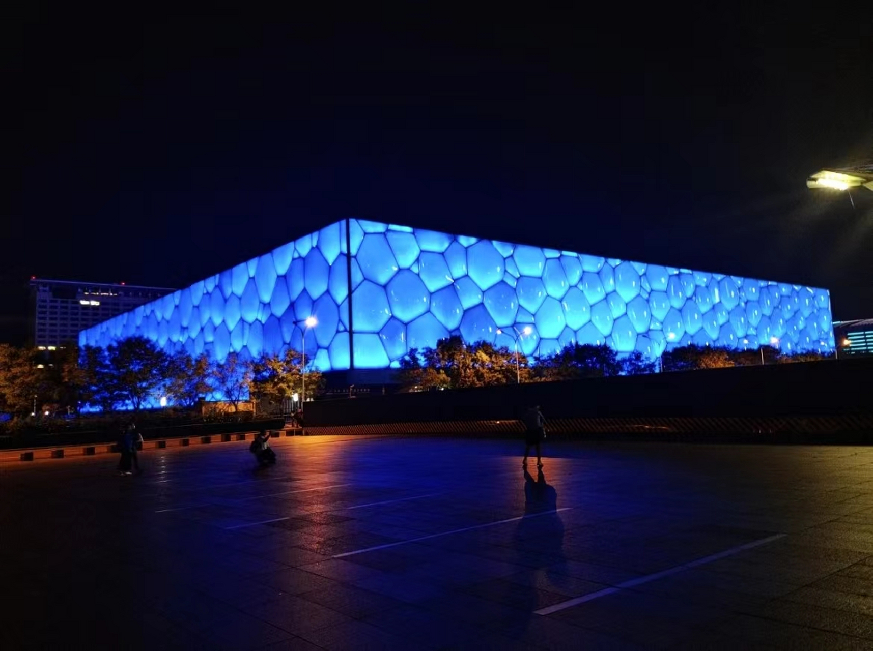 北京的夜,北京的水立方