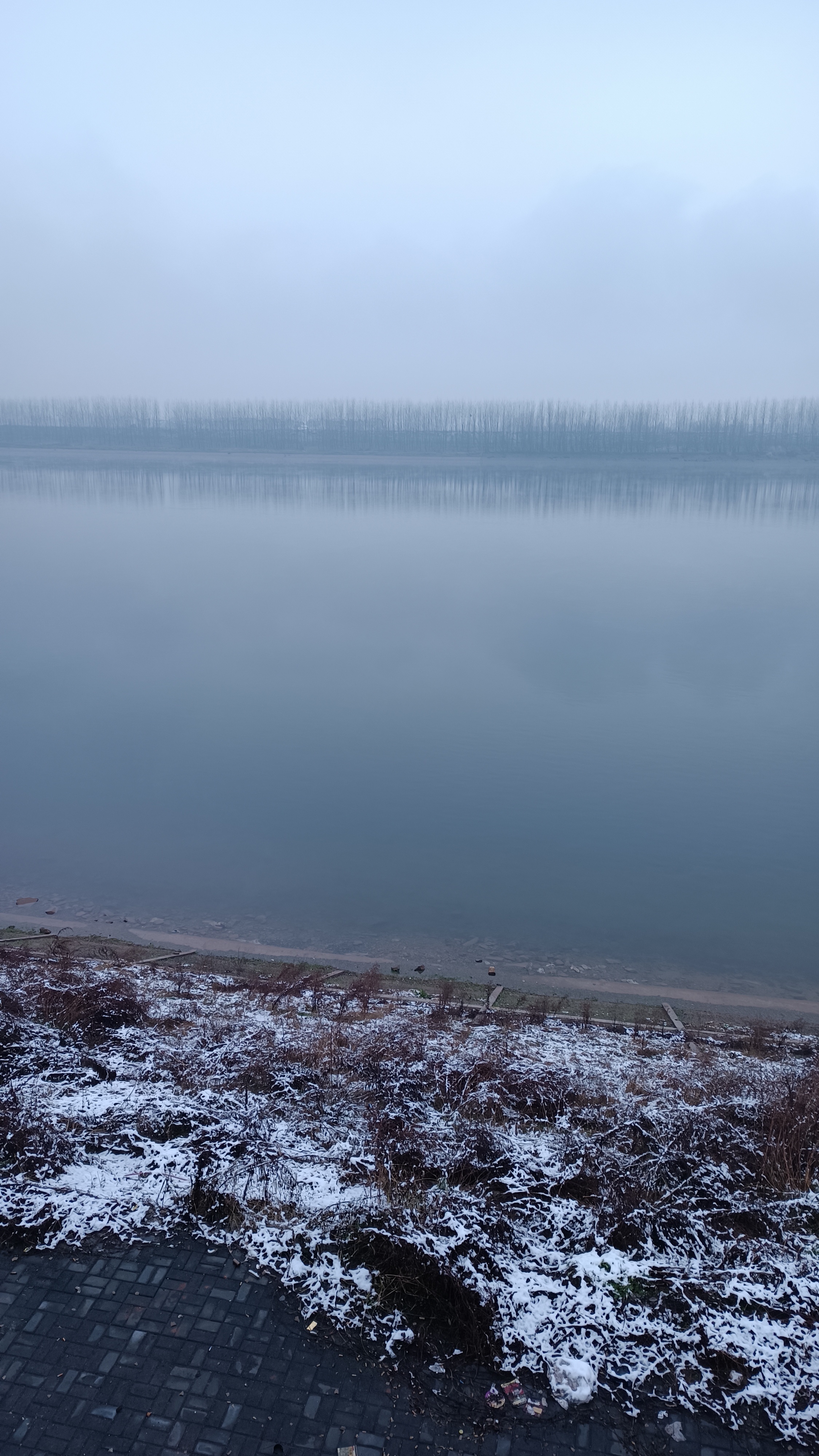 残雪风景图图片