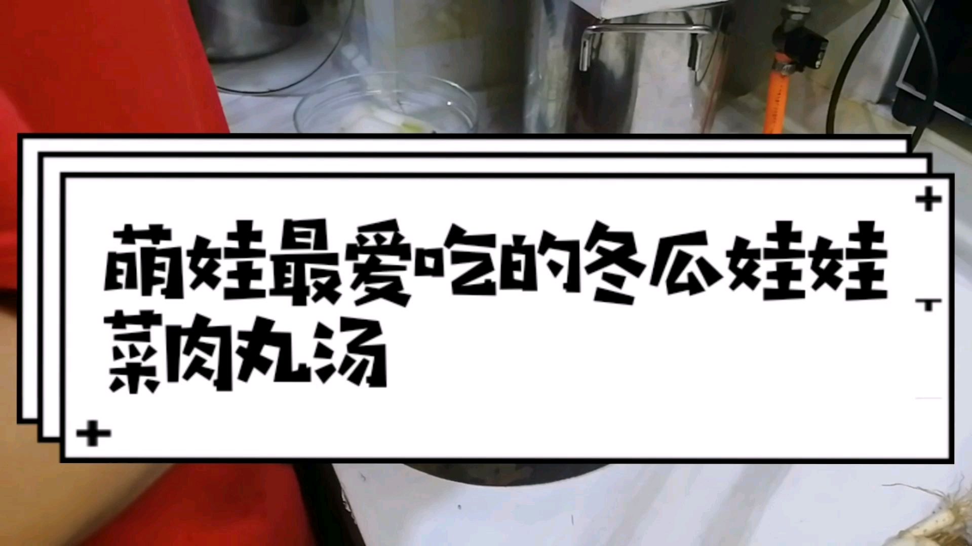 萌娃最爱吃的冬瓜娃娃菜肉丸汤