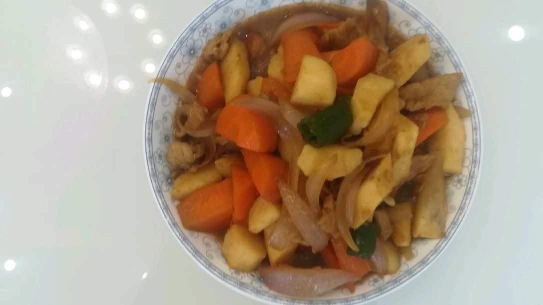 红萝卜炒山药,家常小炒,美味好下饭