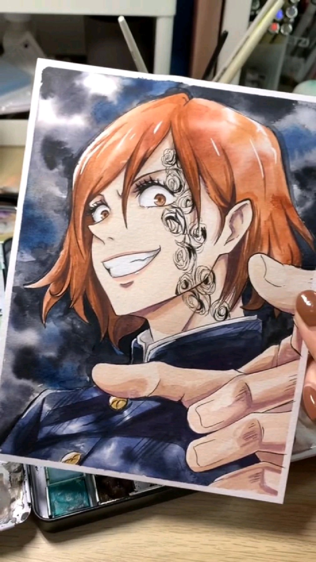 手绘动漫人物[钉崎野蔷薇]