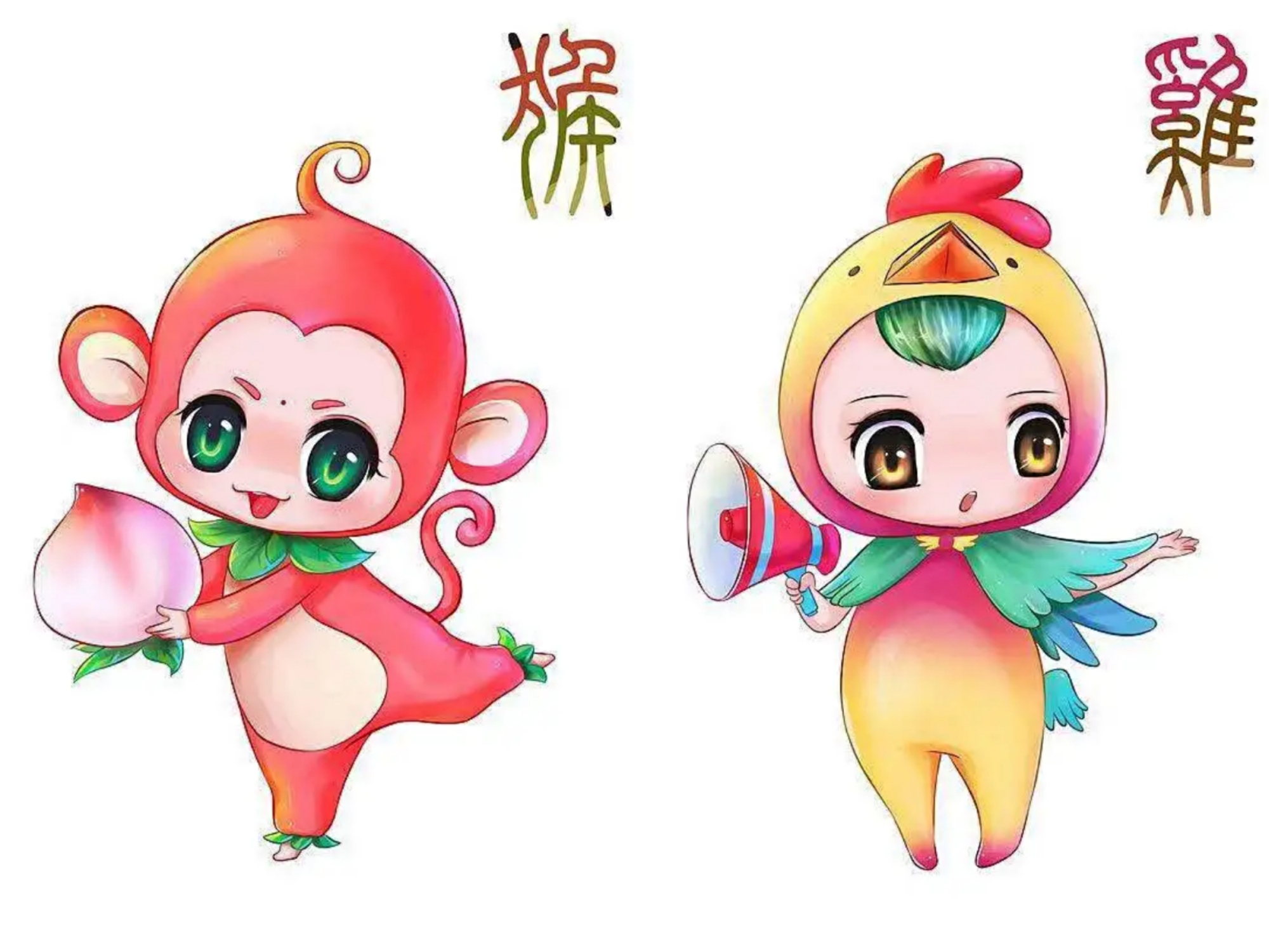 十二生肖拟人化,兔子拔不起来萝卜,龙爱上玩灯笼,全体萌化了