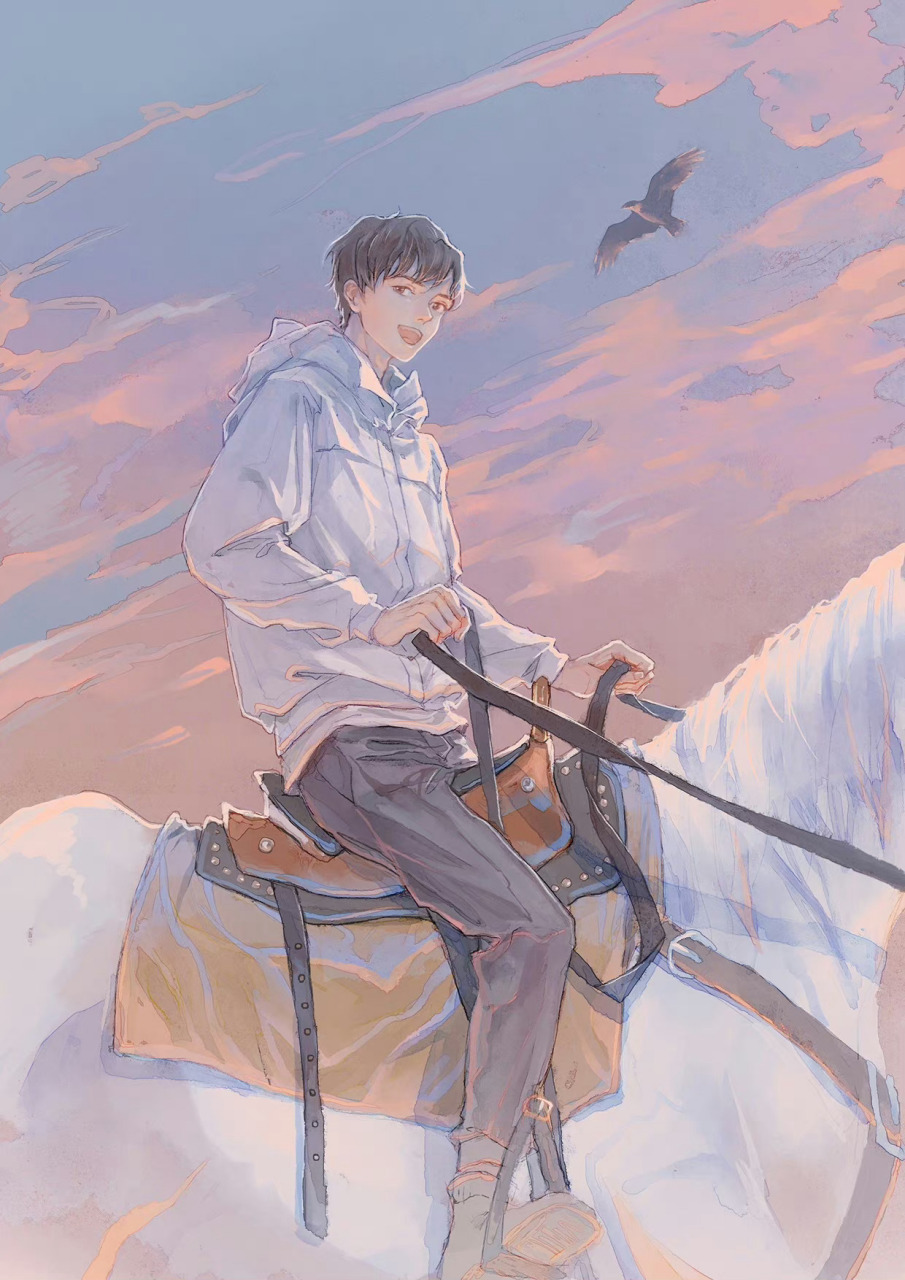 撒野# 白马王子蒋丞,是草原上顾飞拍下的白马少年[抱一抱] lof:踏月