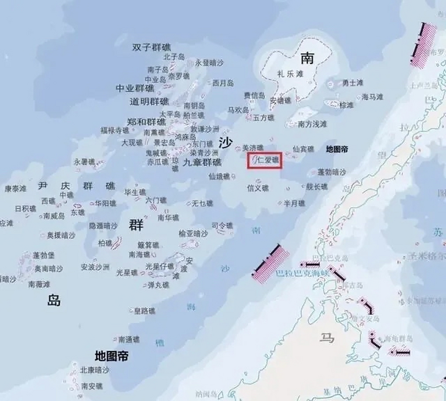 仁爱礁其实离我们国家实控的美济岛(礁)距离只有32公里,而目前美济岛